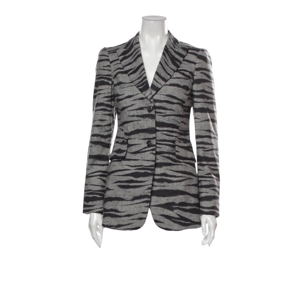 Moschino Cheap and Chic, Vintage wool blazer, animal print, women’s size M